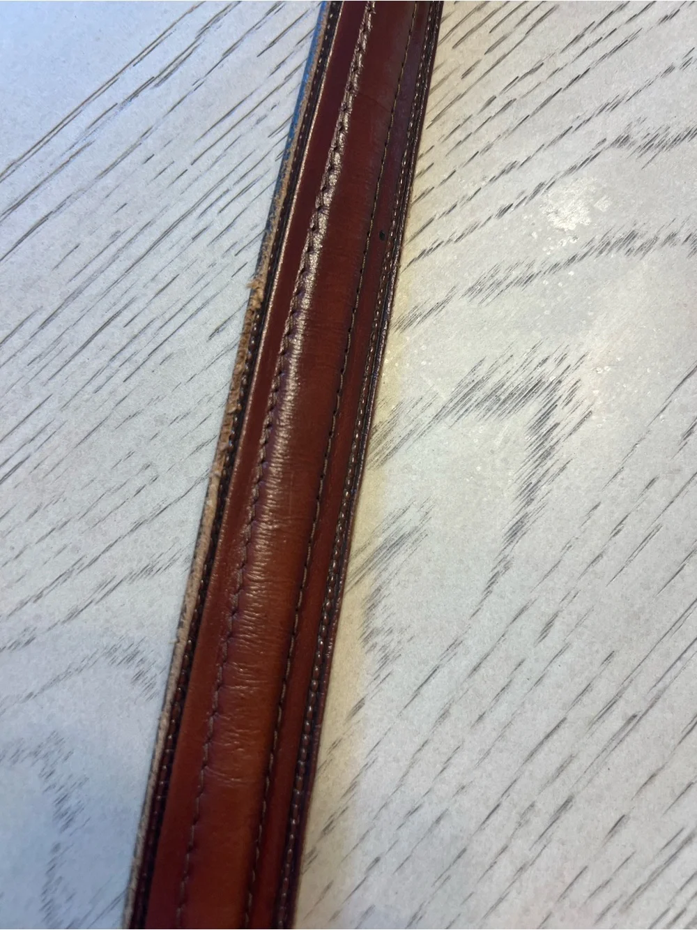 Leather Belt & Buckle Small 1985 Horse Head Oval USA By Siskiyou Company 38/95